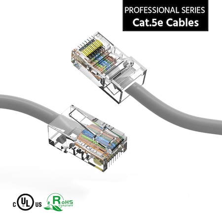 BESTLINK NETWARE CAT5E CMR Ethernet Network Non Booted Cable- 4ft- Gray 100455GY